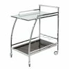 Loftscape Servierwagen Gilze - Glas / Metall - Chrom