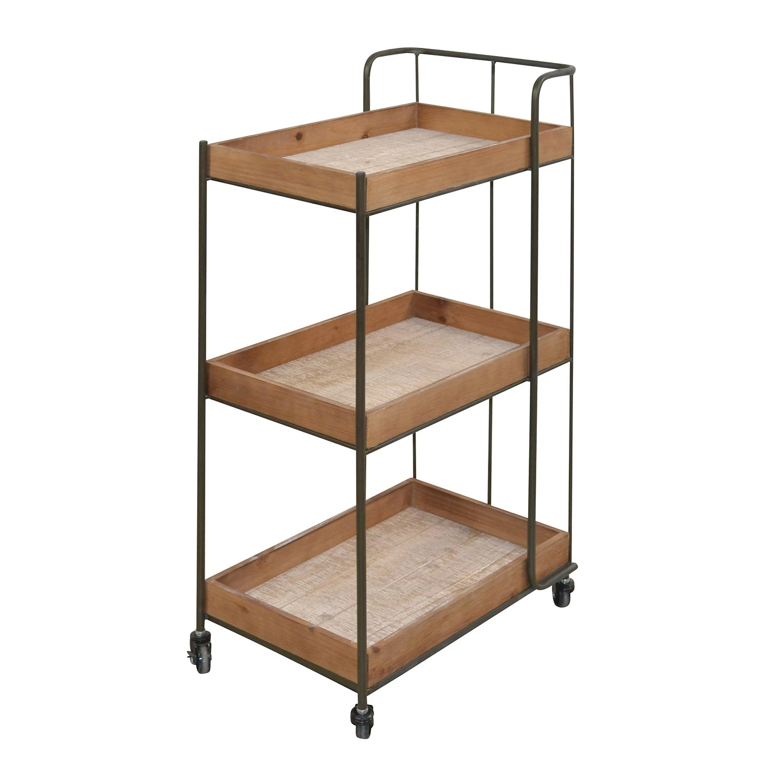 Red Living Servierwagen Neptun - Metall - Eiche Dekor / Schwarz 1 Red Living Servierwagen Neptun - Metall - Eiche Dekor / Schwarz