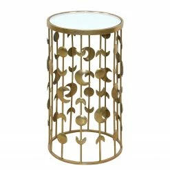 Loftscape Beistelltisch Moana - Glas / Metall - Gold