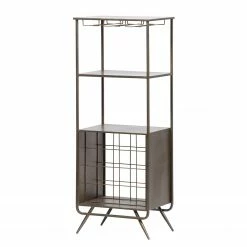 Red Living Weinregal Clubster - Metall - Antikgrau