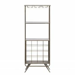 Red Living Weinregal Clubster - Metall - Antikgrau -WOHNZIMMERMÖBEL Verkäufe 1000304156 211029 12341200075 DETAILS P000000001000304156