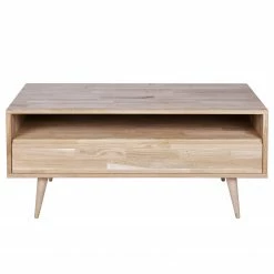 Naturoo TV-Lowboard Kabane - Eiche massiv - Eiche Hell - Breite: 100 cm -WOHNZIMMERMÖBEL Verkäufe 1000304163 211029 123413000132 DETAILS P000000001000304163