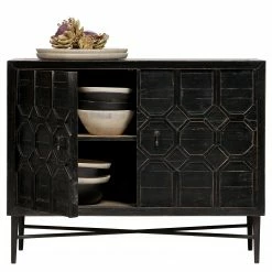 Red Living Kommode Nyker - Vintage Schwarz -WOHNZIMMERMÖBEL Verkäufe 1000304165 211029 12341400166 DETAILS P000000001000304165