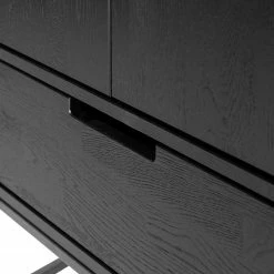 Red Living Garderobenschrank Cobar - Esche massiv - Esche Schwarz -WOHNZIMMERMÖBEL Verkäufe 1000304181 211029 12341600272 DETAILS P000000001000304181