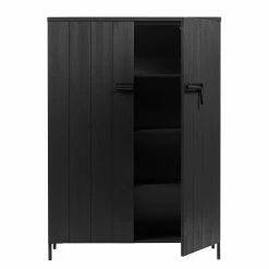 Red Living Highboard Lamasco - Kiefer massiv - Kiefer Schwarz -WOHNZIMMERMÖBEL Verkäufe 1000304183 211029 12341700277 DETAILS P000000001000304183