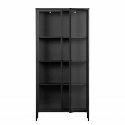 Red Living Vitrinenschrank Ondres - Metall - Schwarz -WOHNZIMMERMÖBEL Verkäufe 1000304187 211029 12341800315 DETAILS P000000001000304187