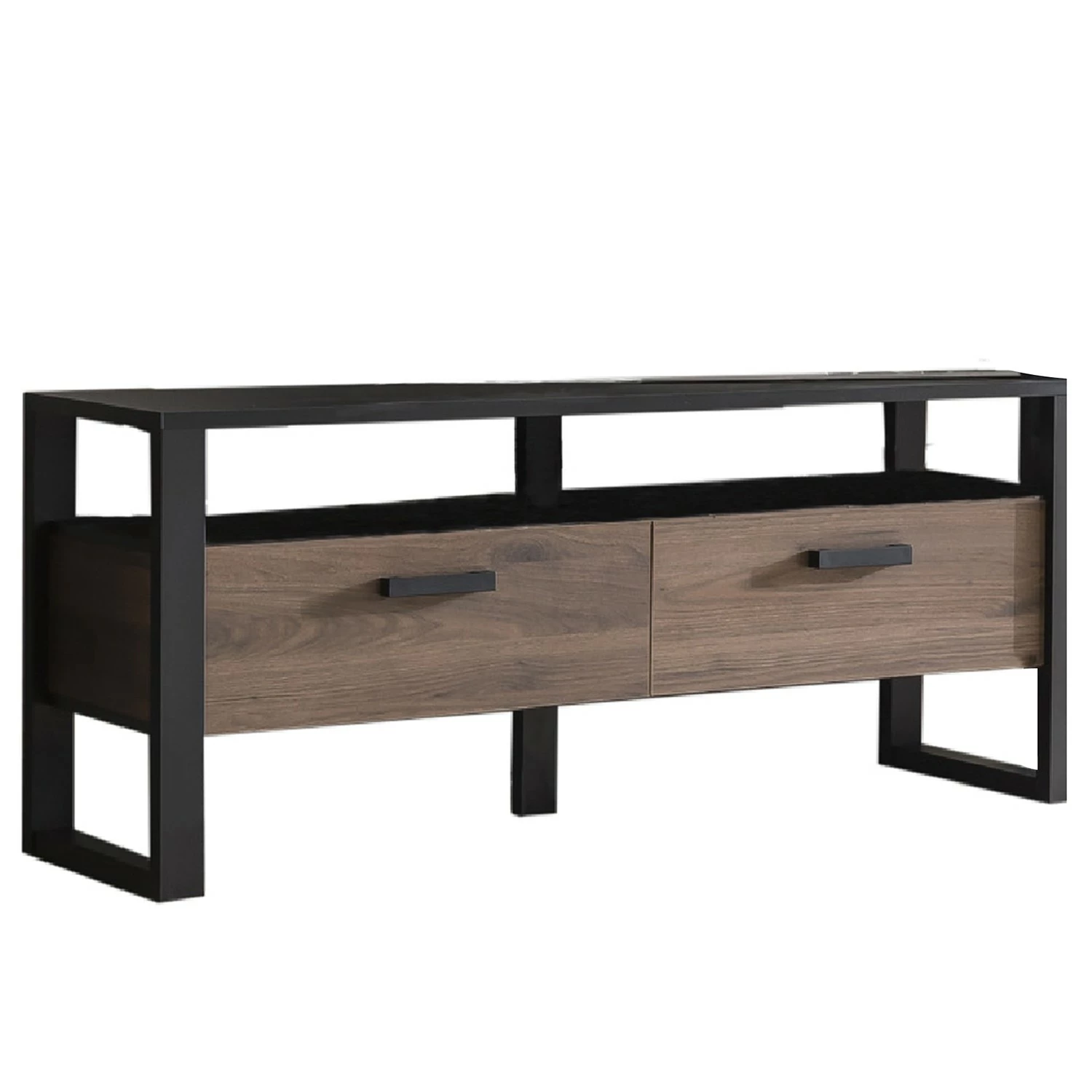 Red Living TV-Lowboard Norddal II - Nussbaum Dekor / Schwarz 7 Red Living TV-Lowboard Norddal II - Nussbaum Dekor / Schwarz – Bild 7