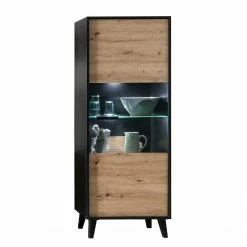 Norrwood Standvitrine Argenteuil - Eiche Artisan Dekor / Schwarz - Höhe: 171 cm 8 Norrwood Standvitrine Argenteuil - Eiche Artisan Dekor / Schwarz - Höhe: 171 cm -WOHNZIMMERMÖBEL Verkäufe 1000304811 211027 10495800095 DETAILS P000000001000304811