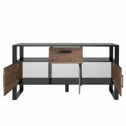 Red Living Sideboard Norddal - Nussbaum Dekor / Schwarz -WOHNZIMMERMÖBEL Verkäufe 1000304813 211027 104959000114 DETAILS P000000001000304813