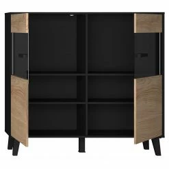 Norrwood Kommode Argenteuil II - Eiche Artisan Dekor / Schwarz -WOHNZIMMERMÖBEL Verkäufe 1000304816 211027 10511700140 DETAILS P000000001000304816