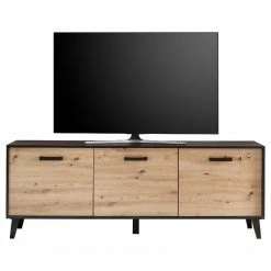 Norrwood TV-Lowboard Argenteuil I - Eiche Artisan Dekor / Schwarz