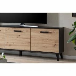 Norrwood TV-Lowboard Argenteuil I - Eiche Artisan Dekor / Schwarz -WOHNZIMMERMÖBEL Verkäufe 1000304817 211027 10513900168 DETAILS P000000001000304817