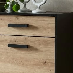 Norrwood Sideboard Argenteuil I - Eiche Artisan Dekor / Schwarz -WOHNZIMMERMÖBEL Verkäufe 1000304823 211027 10522300184 DETAILS P000000001000304823