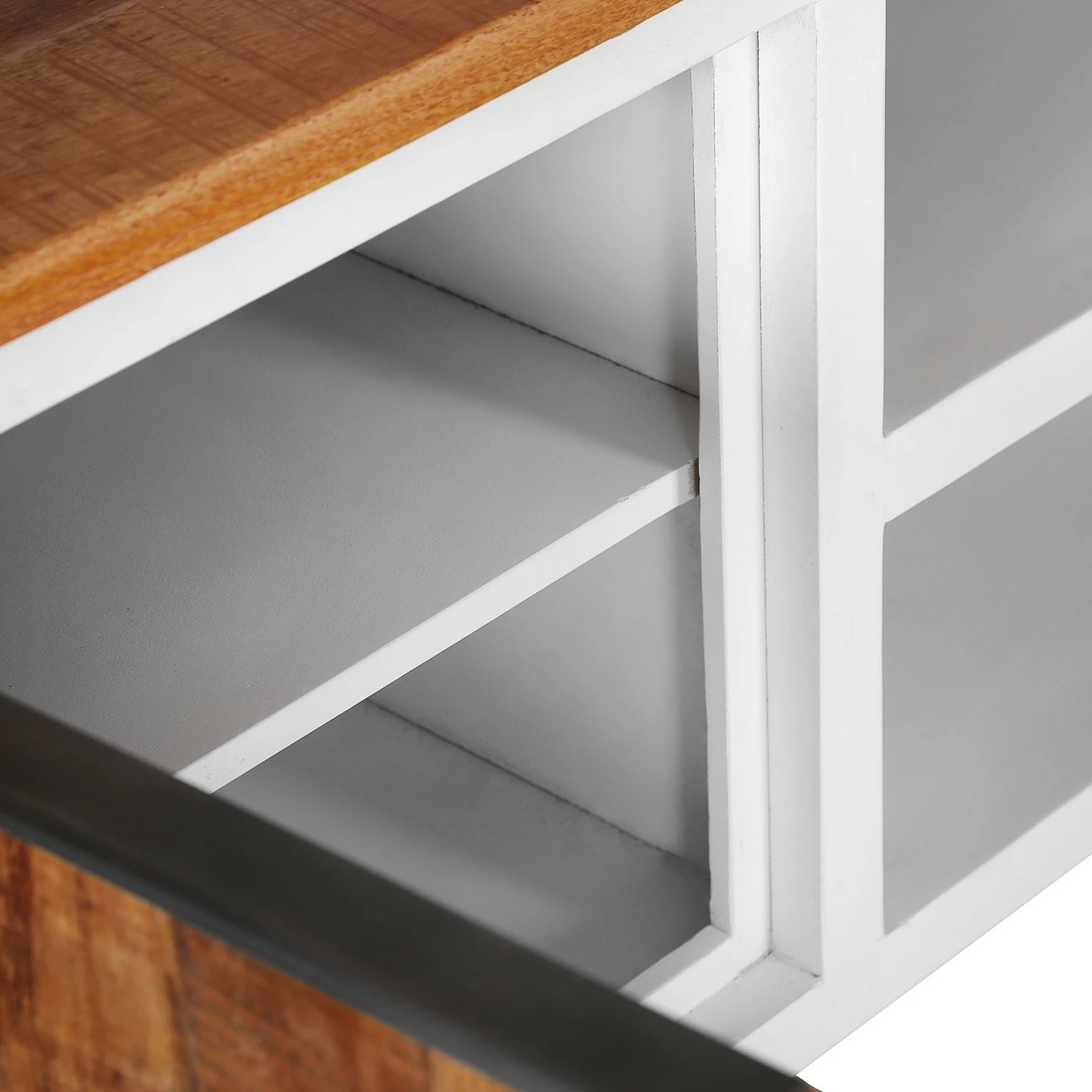 Red Living TV-Lowboard Silvana - Akazie massiv / Mango massiv - Weiß / Mango 5 Red Living TV-Lowboard Silvana - Akazie massiv / Mango massiv - Weiß / Mango – Bild 5