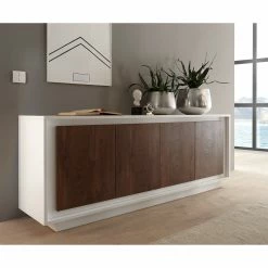 LC Spa Sideboard Forenza - Nussbaum Dekor / Weiß -WOHNZIMMERMÖBEL Verkäufe 1000306547 211122 15091400088 MOOD DETAILS P000000001000306547 mood