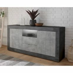 LC Spa Sideboard Urbino I - Hellgrau / Dunkelgrau -WOHNZIMMERMÖBEL Verkäufe 1000306556 211122 15085300069 DETAILS P000000001000306556