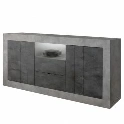 LC Spa Sideboard Urbino I - Anthrazit / Hellgrau