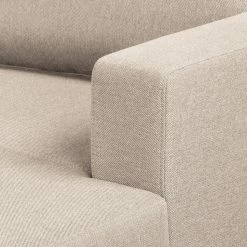 Ecksofa MAISON mit Schlaffunktion - Webstoff Inas: Cappuccino - Longchair davorstehend rechts -WOHNZIMMERMÖBEL Verkäufe 1000306803 211207 11542201387 DETAILS P000000001000306803
