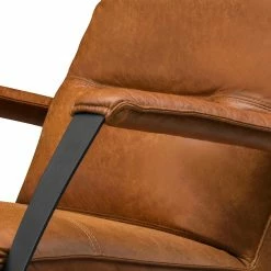 Ars manufacti Relaxsessel Asunden - Antiklederlook - Mischgewebe Bulan: Cognac -WOHNZIMMERMÖBEL Verkäufe 1000306836 220331 080 DETAILS P000000001000306836