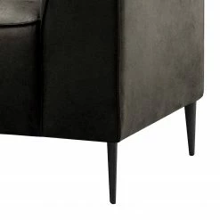 Ars manufacti Sofa Chaides (2-Sitzer) - Antiklederlook - Mischgewebe Bulan: Anthrazit -WOHNZIMMERMÖBEL Verkäufe 1000306868 220331 060 DETAILS P000000001000306868