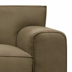 Jack & Alice Wohnlandschaft Bramming - Samt Juna: Taupe - Ottomane davorstehend links -WOHNZIMMERMÖBEL Verkäufe 1000306907 220331 040 DETAILS P000000001000306907