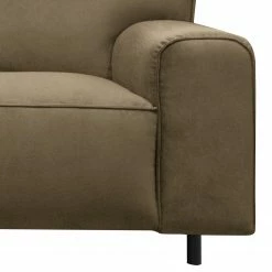 Jack & Alice Wohnlandschaft Bramming - Samt Juna: Taupe - Ottomane davorstehend links -WOHNZIMMERMÖBEL Verkäufe 1000306907 220331 060 DETAILS P000000001000306907