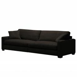 Fredriks Bigsofa Circle - Flachgewebe - Flachgewebe Vega: Braun-Schwarz