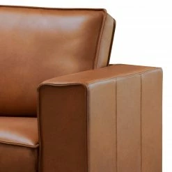 Ars manufacti Sofa Locana (2,5-Sitzer) - Echtleder Bulle: Tabak -WOHNZIMMERMÖBEL Verkäufe 1000307001 220727 050 DETAILS P000000001000307001