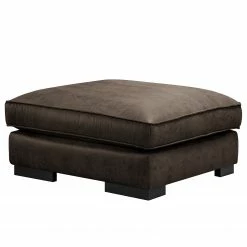 Ars manufacti Polsterhocker Locana - Microfaser Cheri: Bisonbraun