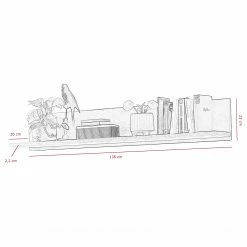 Red Living Wandboard Ambato - Altholz Dekor -WOHNZIMMERMÖBEL Verkäufe 1000309597 211118 0657420000505 SKETCH DETAILS P000000001000309597 sketch