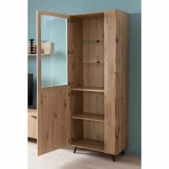 Ars Natura Vitrinenschrank Dorchester - Eiche Artisan Dekor 8 Ars Natura Vitrinenschrank Dorchester - Eiche Artisan Dekor -WOHNZIMMERMÖBEL Verkäufe 1000309599 211118 06580400037 MOOD DETAILS P000000001000309599 mood