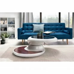 Loftscape Couchtisch Salbris - Glas / Fiberglas - Schwarz / Hochglanz Weiß -WOHNZIMMERMÖBEL Verkäufe 1000310523 211125 11183300068 MOOD DETAILS P000000001000310523 mood