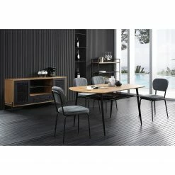 Red Living Regal Padbury - Schwarz / Eiche Dekor -WOHNZIMMERMÖBEL Verkäufe 1000310537 211125 111835000119 MOOD DETAILS P000000001000310537 mood