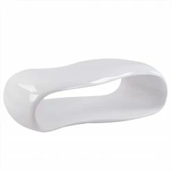 Loftscape Couchtisch Raich - Fiberglas - Hochglanz Weiß