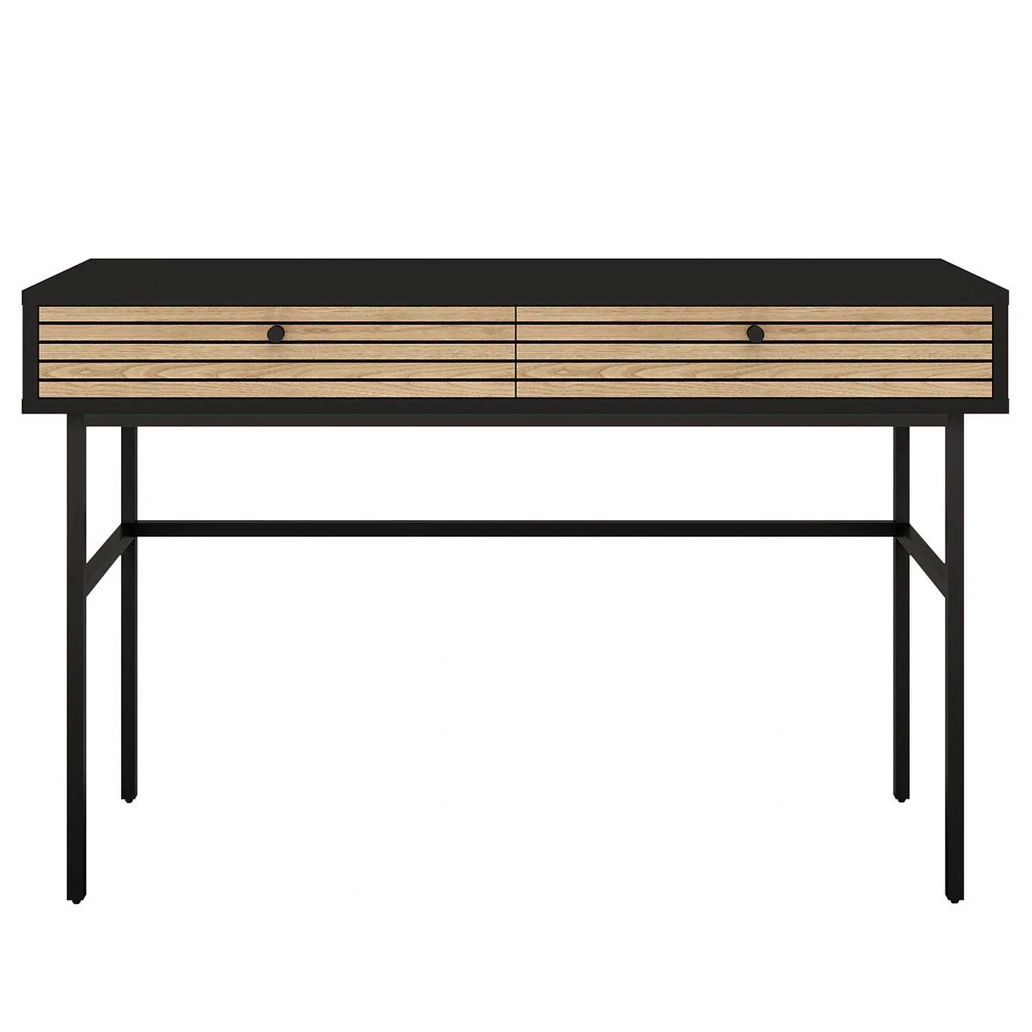 Red Living Konsolentisch Uckerby - Echtholzfurnier - Eiche / Schwarz 4 Red Living Konsolentisch Uckerby - Echtholzfurnier - Eiche / Schwarz – Bild 4