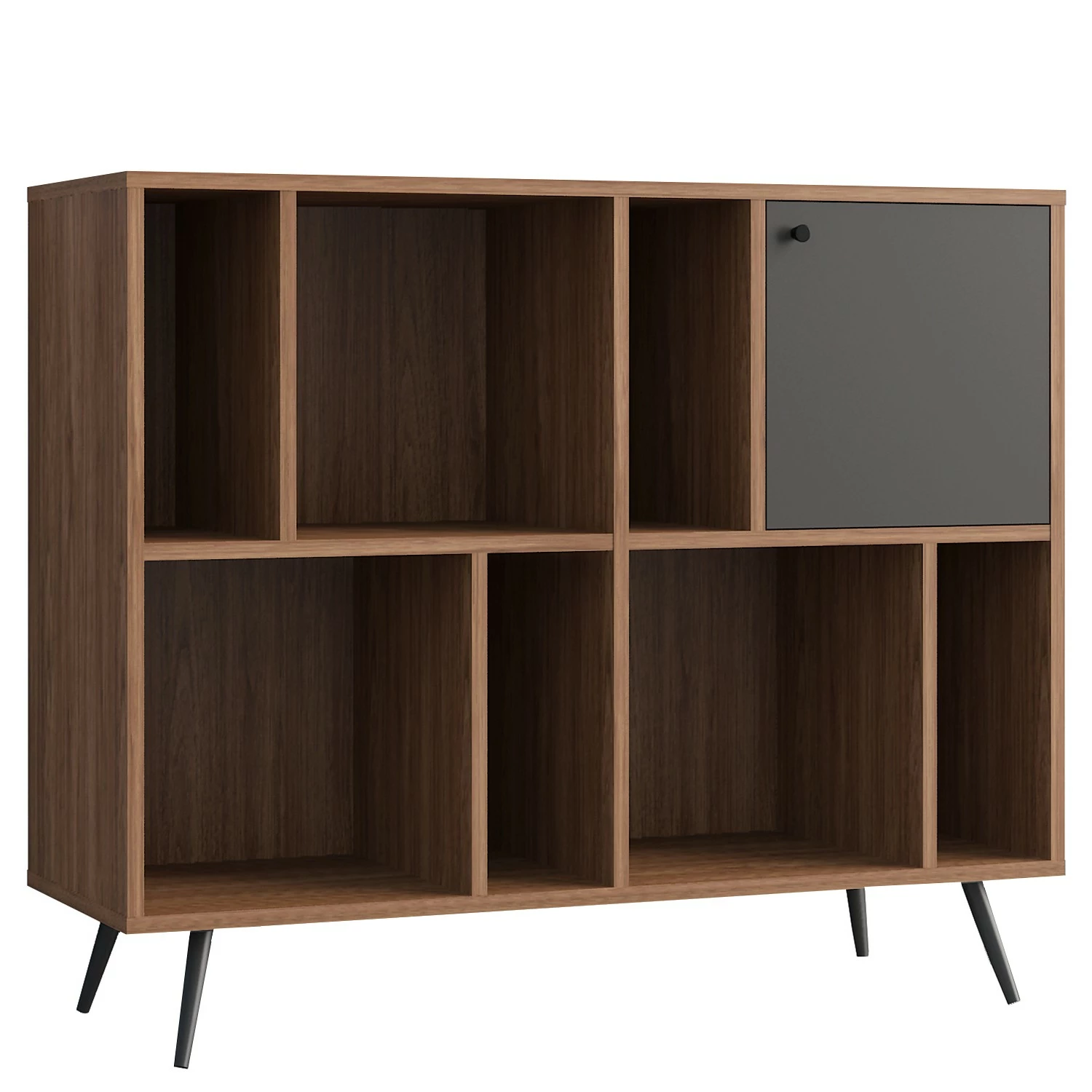 Loftscape Regal Sirkka II - Grau / Walnuss Dekor 1 Loftscape Regal Sirkka II - Grau / Walnuss Dekor