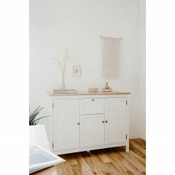 Ridgevalley Sideboard Bombita III - Weiß / Eiche Artisan Dekor -WOHNZIMMERMÖBEL Verkäufe 1000310613 211118 06055600057 MOOD DETAILS P000000001000310613 mood
