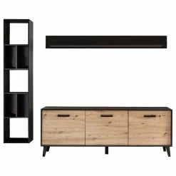 Norrwood Wohnwand Argenteuil II (3-teilig) - Eiche Artisan Dekor / Schwarz 11 Norrwood Wohnwand Argenteuil II (3-teilig) - Eiche Artisan Dekor / Schwarz -WOHNZIMMERMÖBEL Verkäufe 1000310664 211125 14534600045 DETAILS P000000001000310664