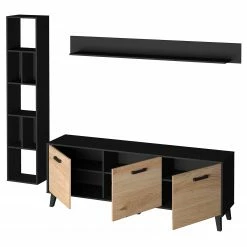 Norrwood Wohnwand Argenteuil II (3-teilig) - Eiche Artisan Dekor / Schwarz 12 Norrwood Wohnwand Argenteuil II (3-teilig) - Eiche Artisan Dekor / Schwarz -WOHNZIMMERMÖBEL Verkäufe 1000310664 211125 14534600051 DETAILS P000000001000310664