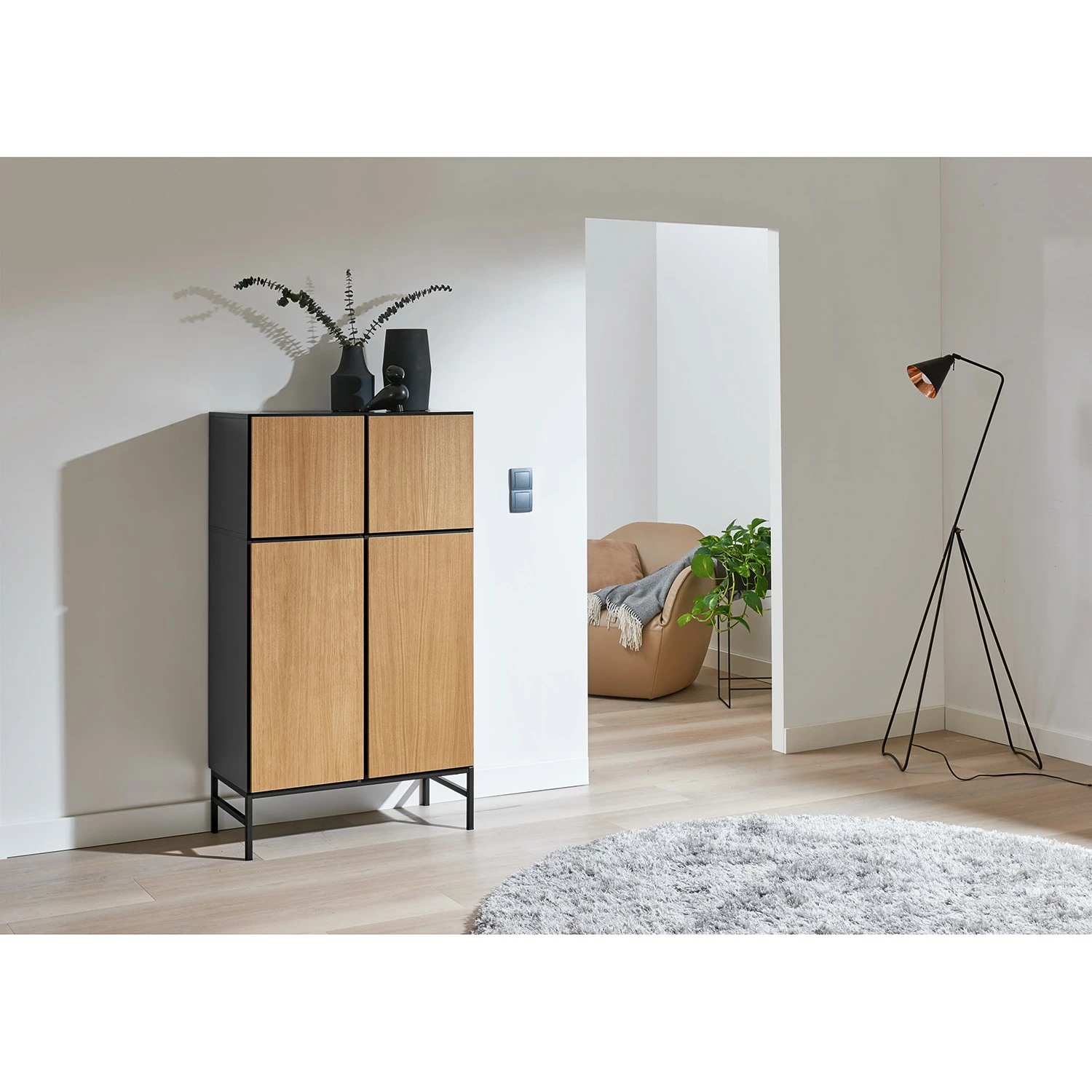 Now! by hülsta Highboard now to go colour II - Natureiche / Diamantgrau 2 Now! by hülsta Highboard now to go colour II - Natureiche / Diamantgrau – Bild 2