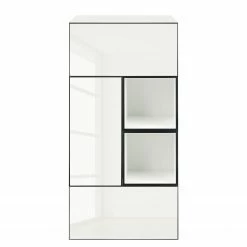 Now! by hülsta Wohnwand now to go colour IV (5-teilig) - Hochglanz Reinweiß / Schneeweiß -WOHNZIMMERMÖBEL Verkäufe 1000311279 211201 14490000393 DETAILS P000000001000311279