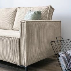 Loftscape Ecksofa Maura - Cordstoff Poppy: Beige - Mit Hocker 25 Loftscape Ecksofa Maura - Cordstoff Poppy: Beige - Mit Hocker -WOHNZIMMERMÖBEL Verkäufe 1000311495 211202 06563700093 DETAILS P000000001000311495