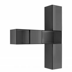 Now! by hülsta Garderobenset now to go colour (5-tlg) - Hochglanz Diamantgrau / Diamantgrau -WOHNZIMMERMÖBEL Verkäufe 1000312328 211203 143121000035 DETAILS P000000001000312328