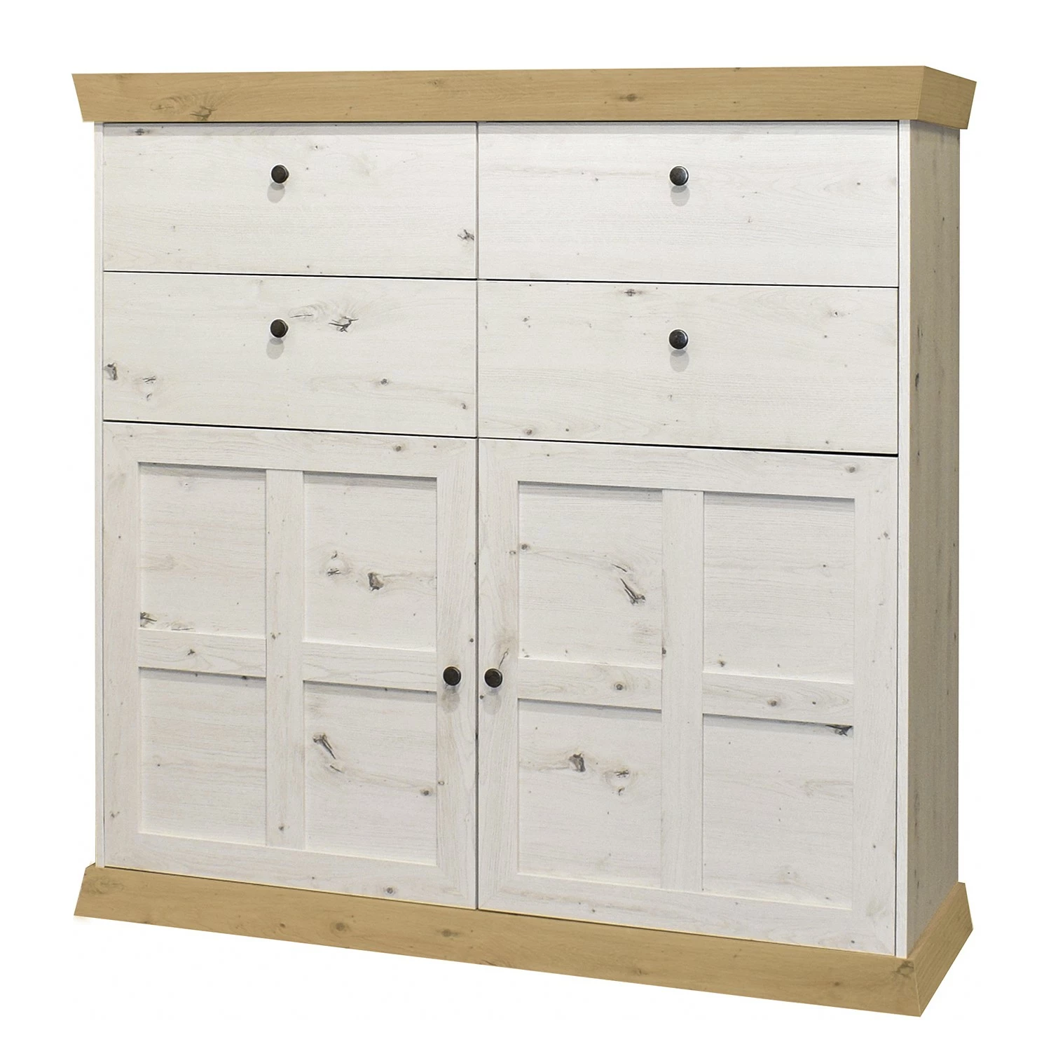 Ridgevalley Wohnwand Maiossa II (4-teilig) - Pinie Weiß Dekor / Eiche Navarra Dekor 9 Ridgevalley Wohnwand Maiossa II (4-teilig) - Pinie Weiß Dekor / Eiche Navarra Dekor – Bild 9