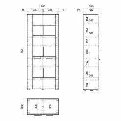 Loftscape Vitrine Mantador - Grau 15 Loftscape Vitrine Mantador - Grau -WOHNZIMMERMÖBEL Verkäufe 1000312607 211216 120711000527 SKETCH DETAILS P000000001000312607 sketch