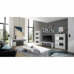 Loftscape Wohnwand Mantador I (4-teilig) - Weiß -WOHNZIMMERMÖBEL Verkäufe 1000312609 211216 12071100063 MOOD DETAILS P000000001000312609 mood