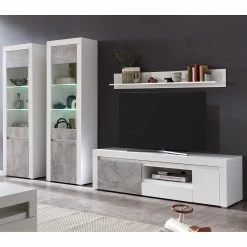 Loftscape Wohnwand Stonda VI (4-teilig) - Weiß