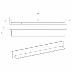 Loftscape Wohnwand Stonda VI (4-teilig) - Weiß 35 Loftscape Wohnwand Stonda VI (4-teilig) - Weiß -WOHNZIMMERMÖBEL Verkäufe 1000314581 211209 12531700619 SKETCH DETAILS P000000001000314581 sketch