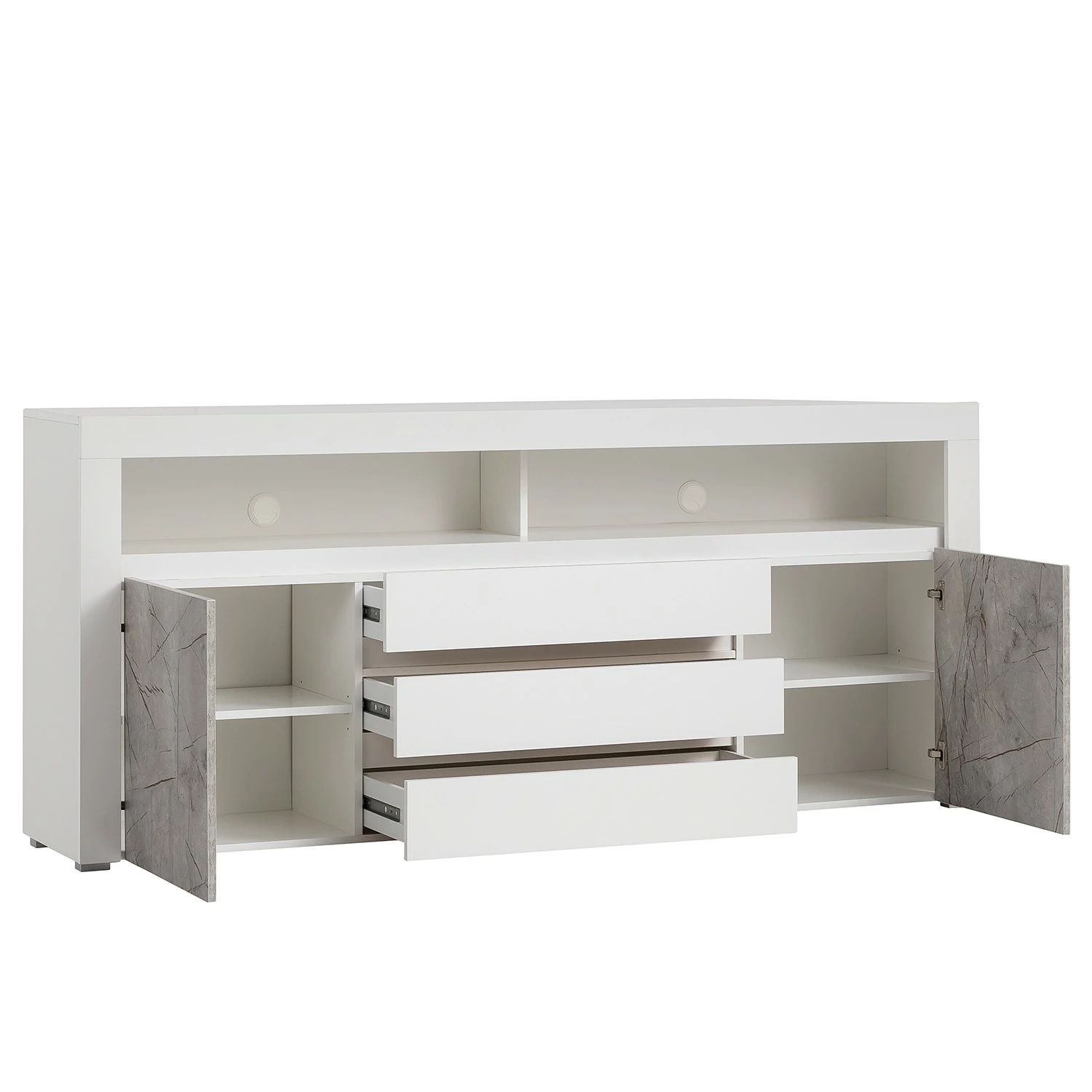 Loftscape Sideboard Stonda - Weiß 4 Loftscape Sideboard Stonda - Weiß – Bild 4