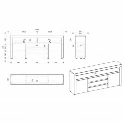 Loftscape Sideboard Stonda - Weiß 11 Loftscape Sideboard Stonda - Weiß -WOHNZIMMERMÖBEL Verkäufe 1000314583 211209 12531700632 SKETCH DETAILS P000000001000314583 sketch